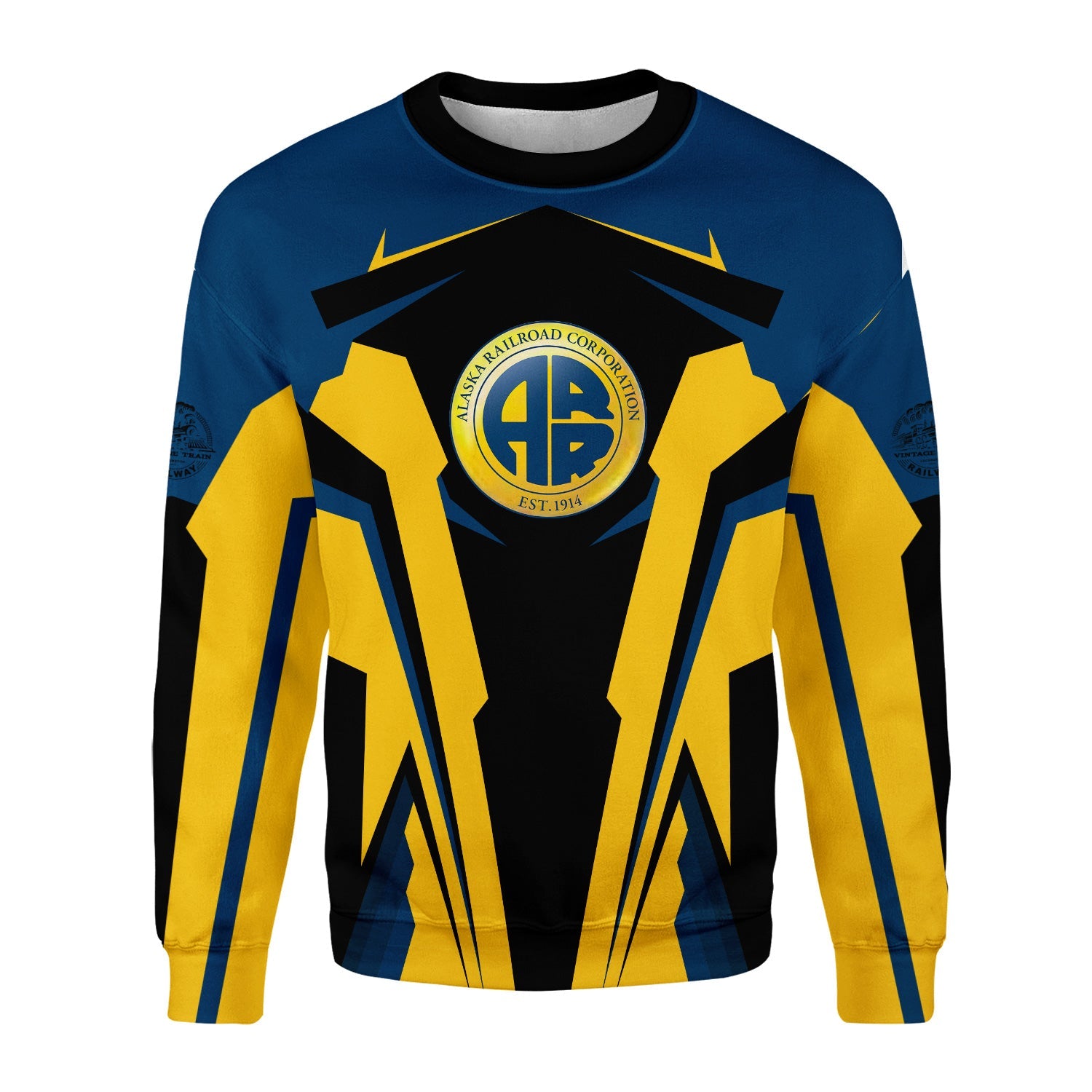 Railspirit Personalized Alaska Railroad Sweatshirt Strong Line Style Train Unisex Shirt All Over Print