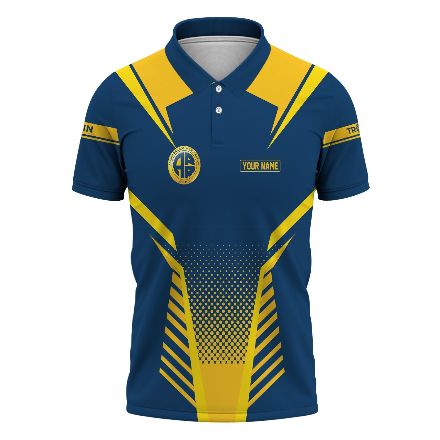 Railspirit Personalized Alaska Railroad Polo Shirt Unisex Train Shirt All Over Print