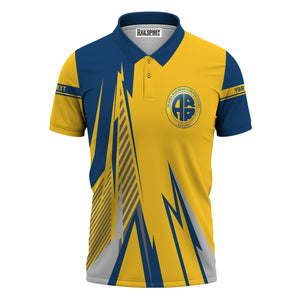 Railspirit Personalized Alaska Railroad Polo Shirt Lightning-Inspired Railway Style Shirt For Train Lovers