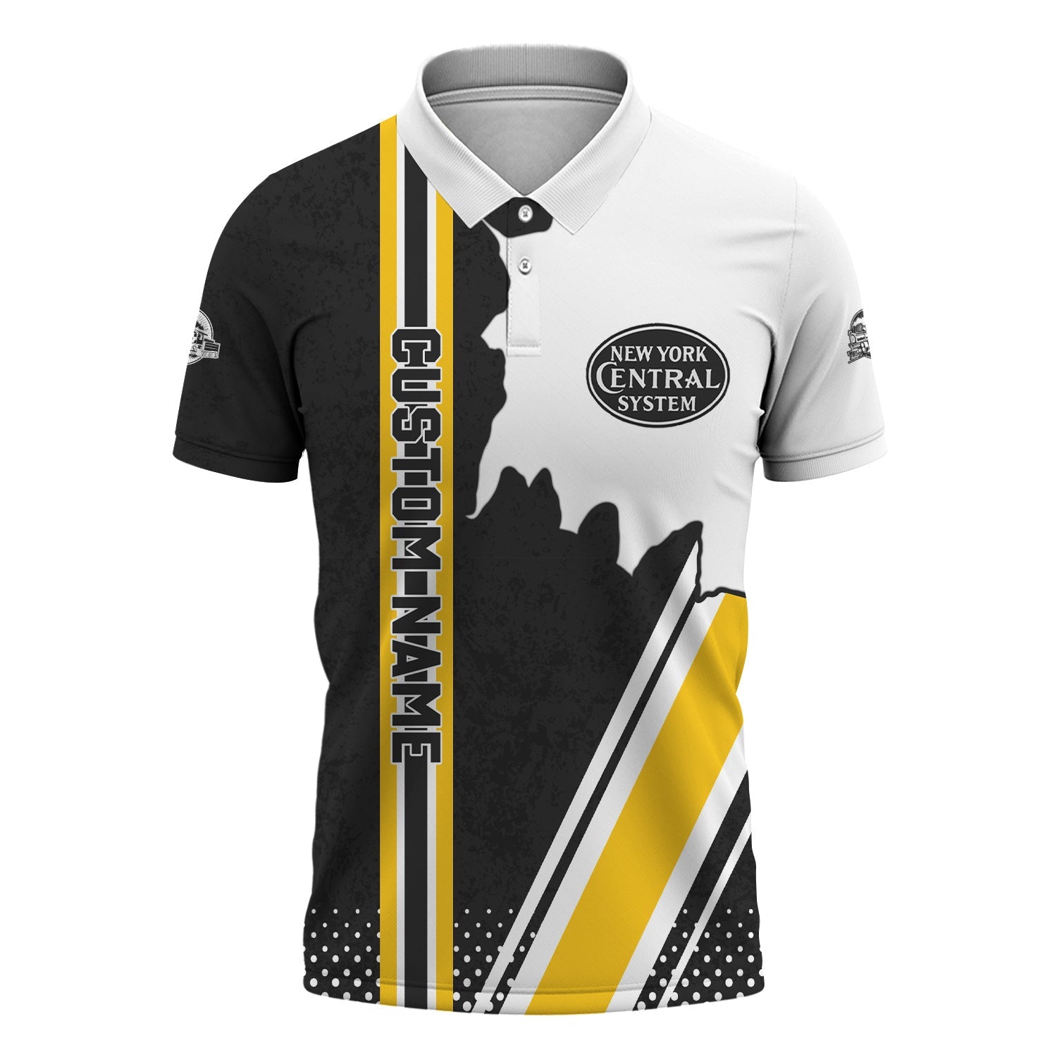 Railspirit Personalized New York Central Railroad Polo Shirt All Over Printed Unisex Shirt