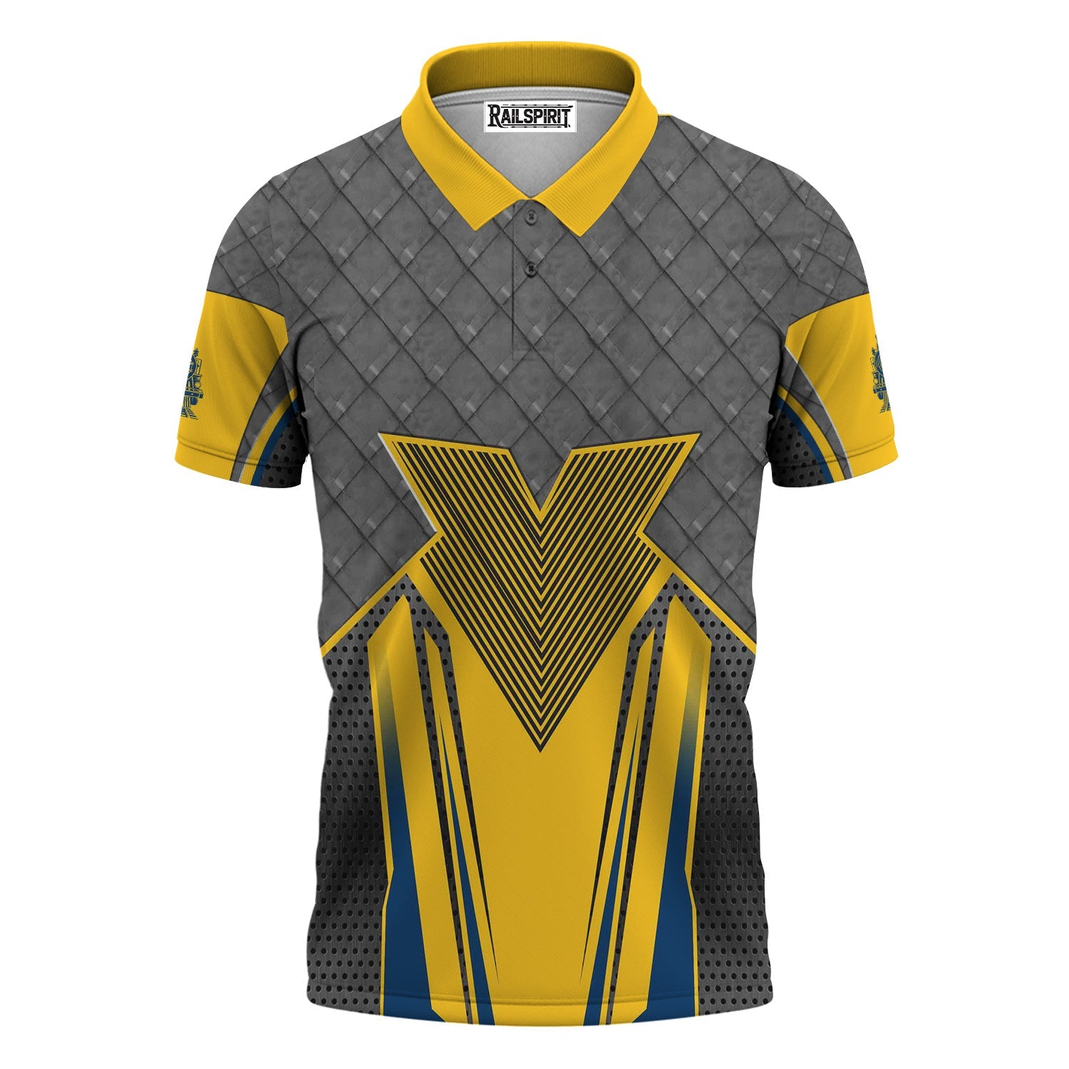 Railspirit Personalized Alaska Railroad Polo Shirt Rugged Steel Vibes Train Shirt All Over Print