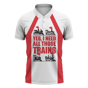 Railspirit Custom Name Kansas City Southern Polo Shirt Yes I Need All Those Train Printed Shirt