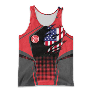 Railspirit Personalized Kansas City Southern Men Tank Top American Eagle Vintage Train Shirt