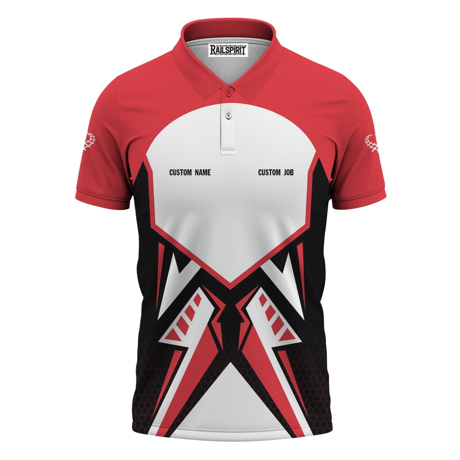 Railspirit Personalized Kansas City Southern Polo Shirt Vibriant Style with Custom Position Train Shirt