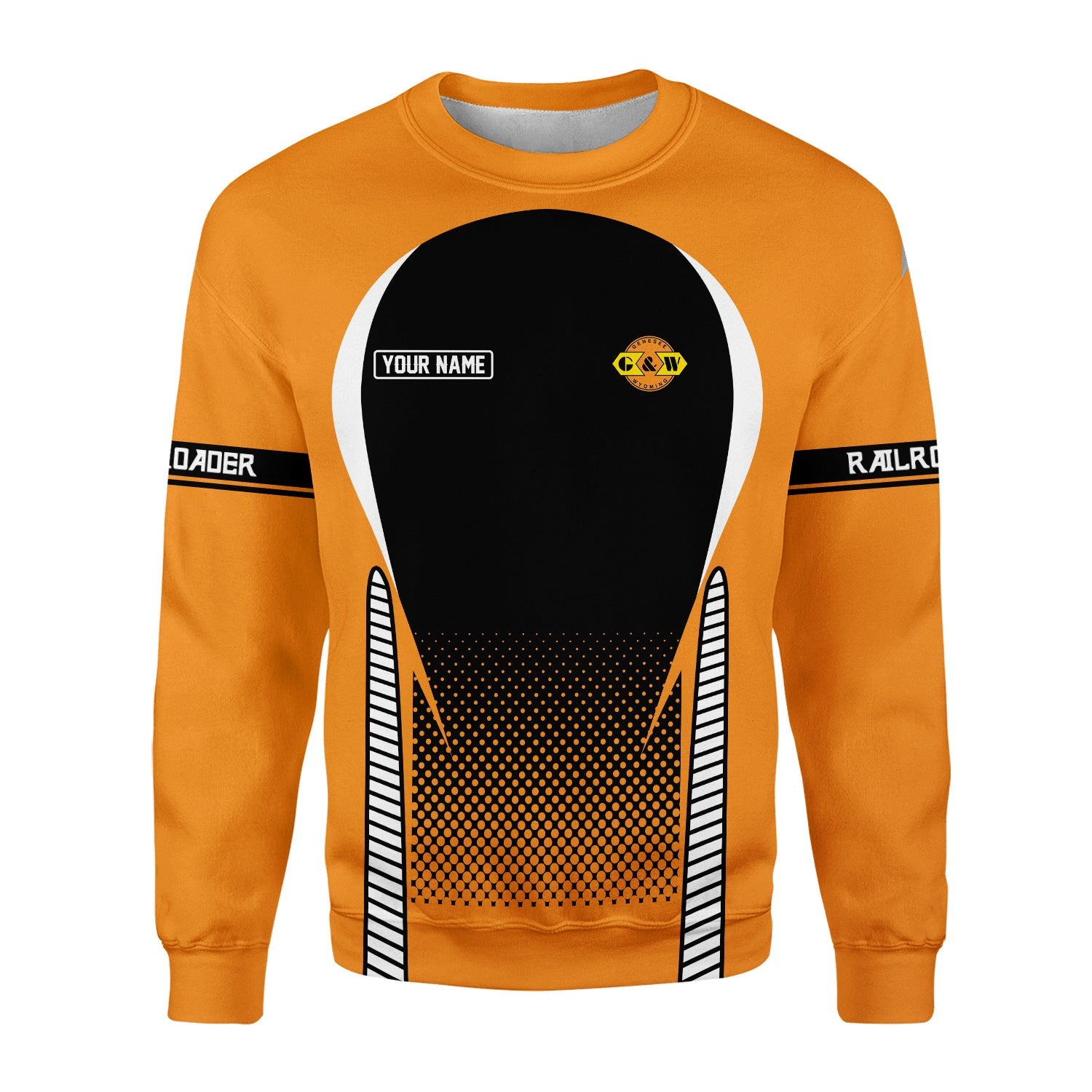 Railspirit Personalized Genesee & Wyoming Inc. Railroad Sweatshirt Stress Is Caused By Not Having Enough Trains Shirt All Over Print Shirt