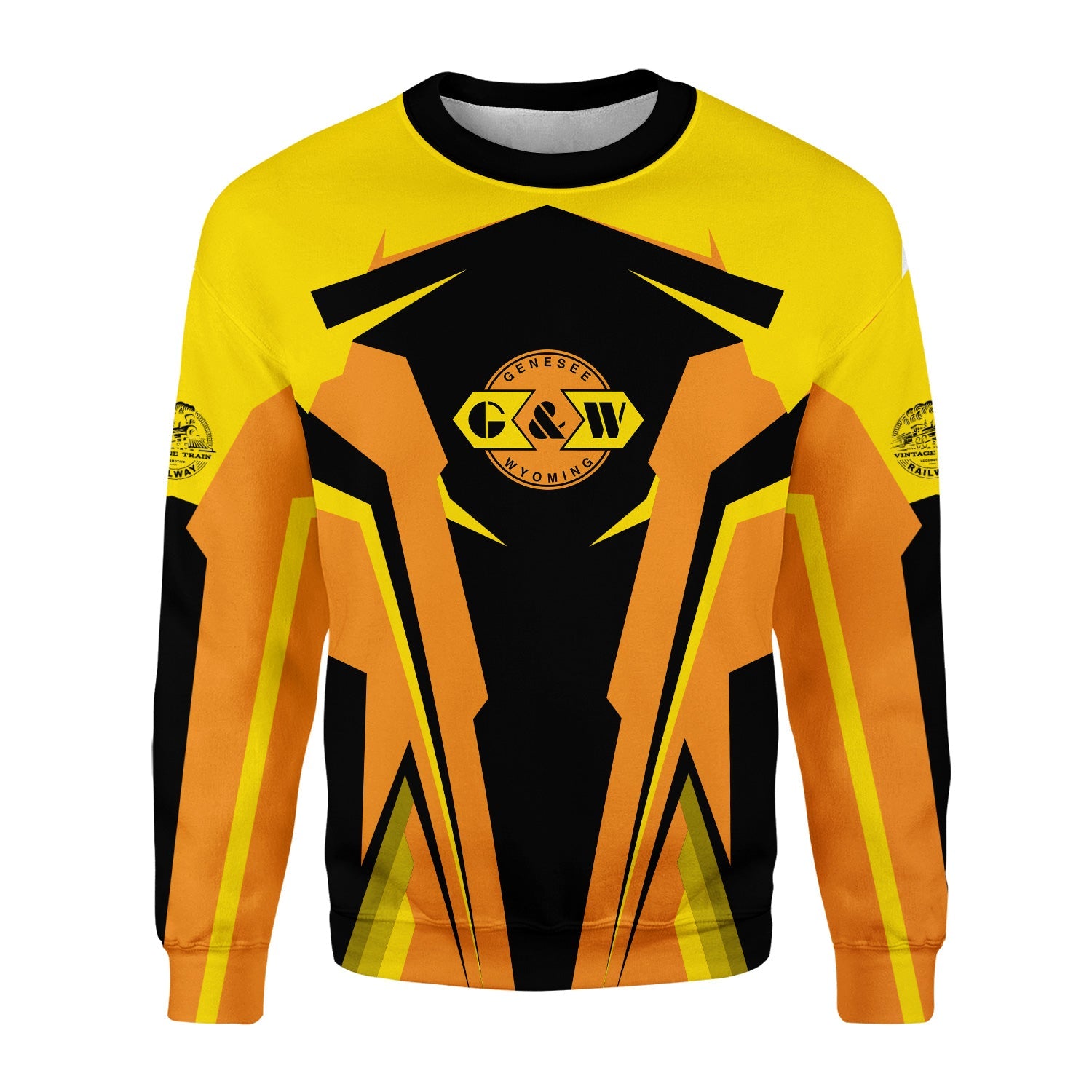 Railspirit Personalized Genesee & Wyoming Inc. Railroad Sweatshirt Strong Line Style Train Unisex Shirt All Over Print