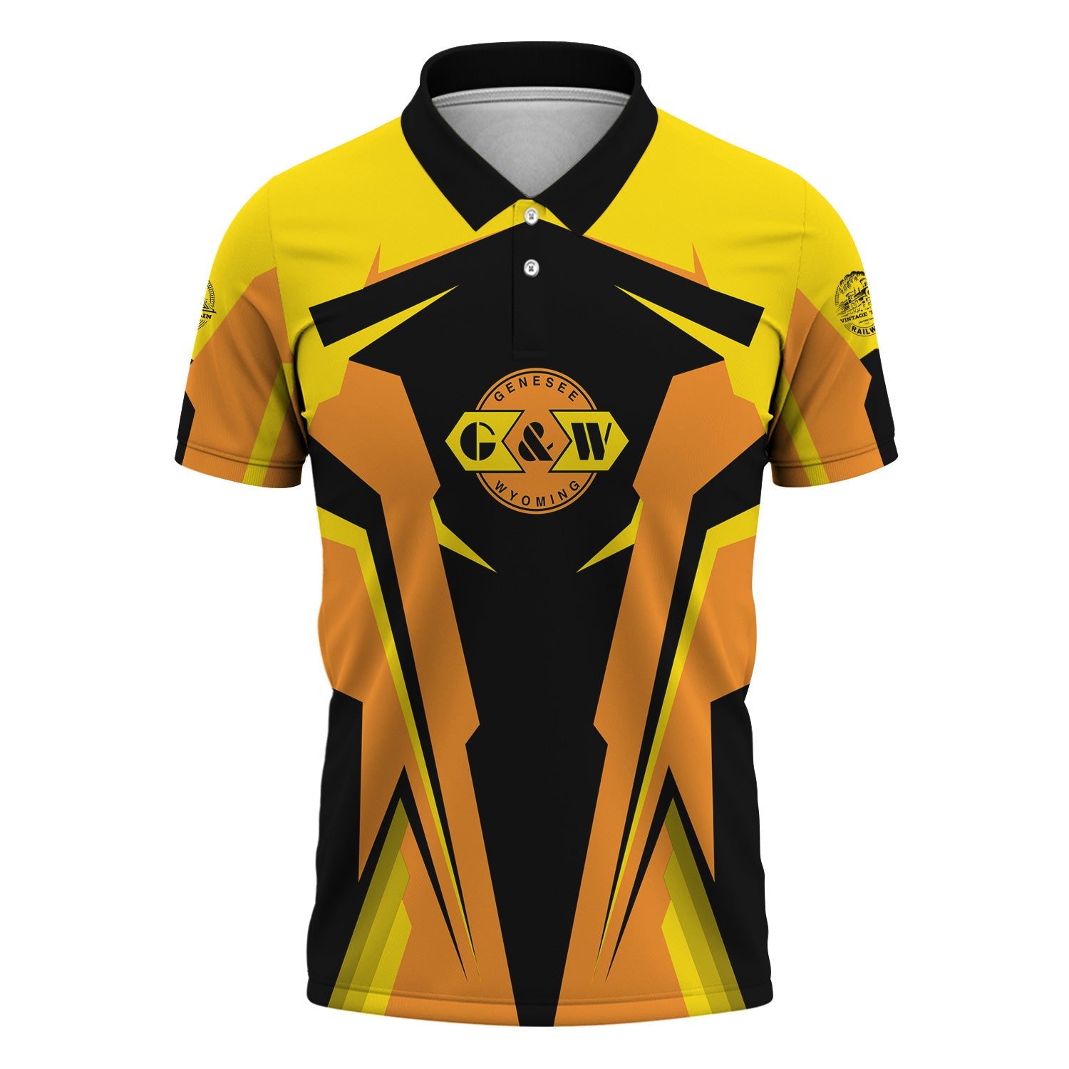 Railspirit Personalized Genesee & Wyoming Inc. Railroad Polo Shirt Strong Line Style Train Unisex Shirt All Over Print