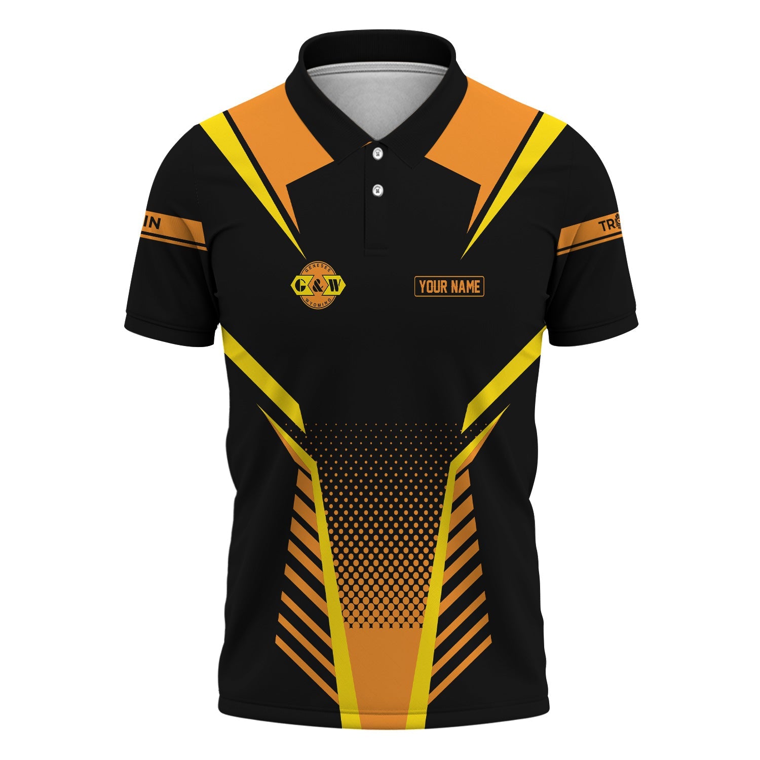 Railspirit Personalized Genesee & Wyoming Inc. Railroad Polo Shirt Unisex Train Shirt All Over Print