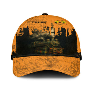 Railspirit Personalized Genesee & Wyoming Inc. Railroad Classic Cap Vintage Train Art Style Cap For Locomotive Fans