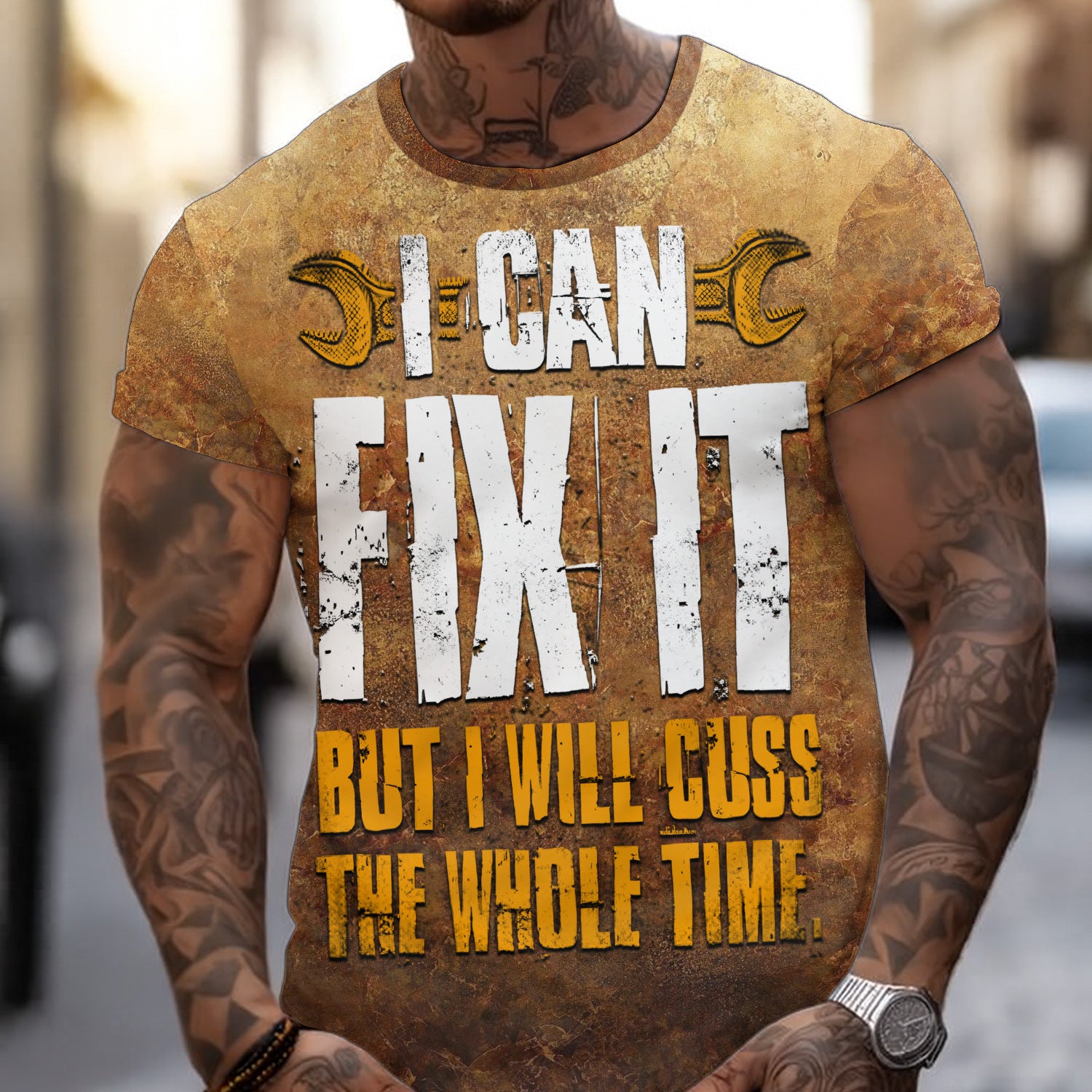 Vintage Mechanic Shirt I Can Fix It But I Will Cuss The Whole Time T Shirt