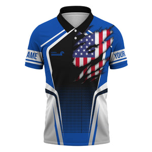 Railspirit Personalized Conrail Railroad Polo Shirt American Eagle Vintage Train Shirt