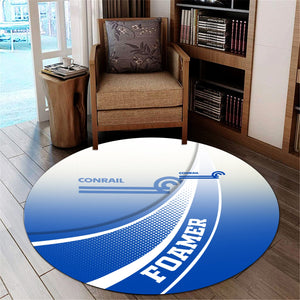 Railspirit Conrail Railroad Round Mat Railway-Themed Style Mat Gift Idea For Trainspotter