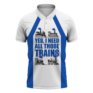 Railspirit Custom Name Conrail Railroad Polo Shirt Yes I Need All Those Train Printed Shirt