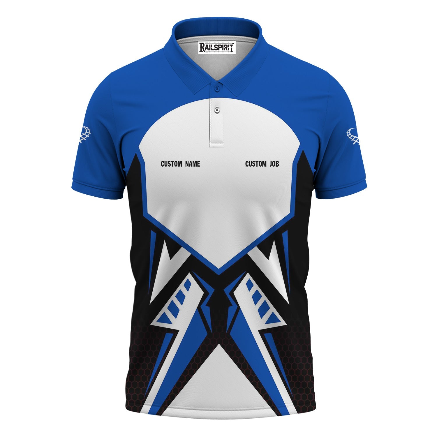 Railspirit Personalized Conrail Railroad Polo Shirt Vibriant Style with Custom Position Train Shirt