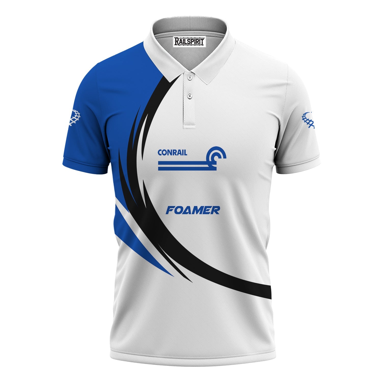 Railspirit Personalized Conrail Railroad Polo Shirt Unique Graphic Style Shirt For Train Enthusiasts