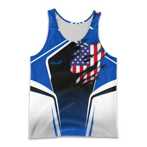 Railspirit Personalized Conrail Railroad Men Tank Top American Eagle Vintage Train Shirt