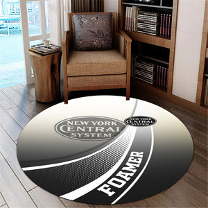 Railspirit New York Central Railroad Round Mat Railway-Themed Style Mat Gift Idea For Trainspotter