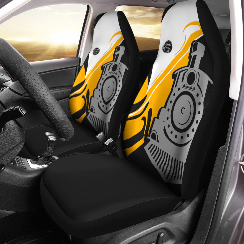 Railspirit New York Central Railroad Car Seat Cover Flame-Inspired Style Seat Cover Gift Idea For Train Lovers