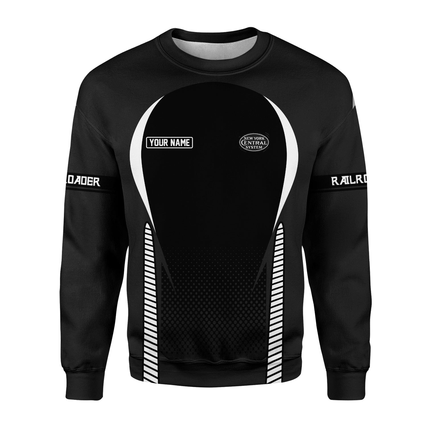 Railspirit Personalized New York Central Railroad Sweatshirt Stress Is Caused By Not Having Enough Trains Shirt All Over Print Shirt