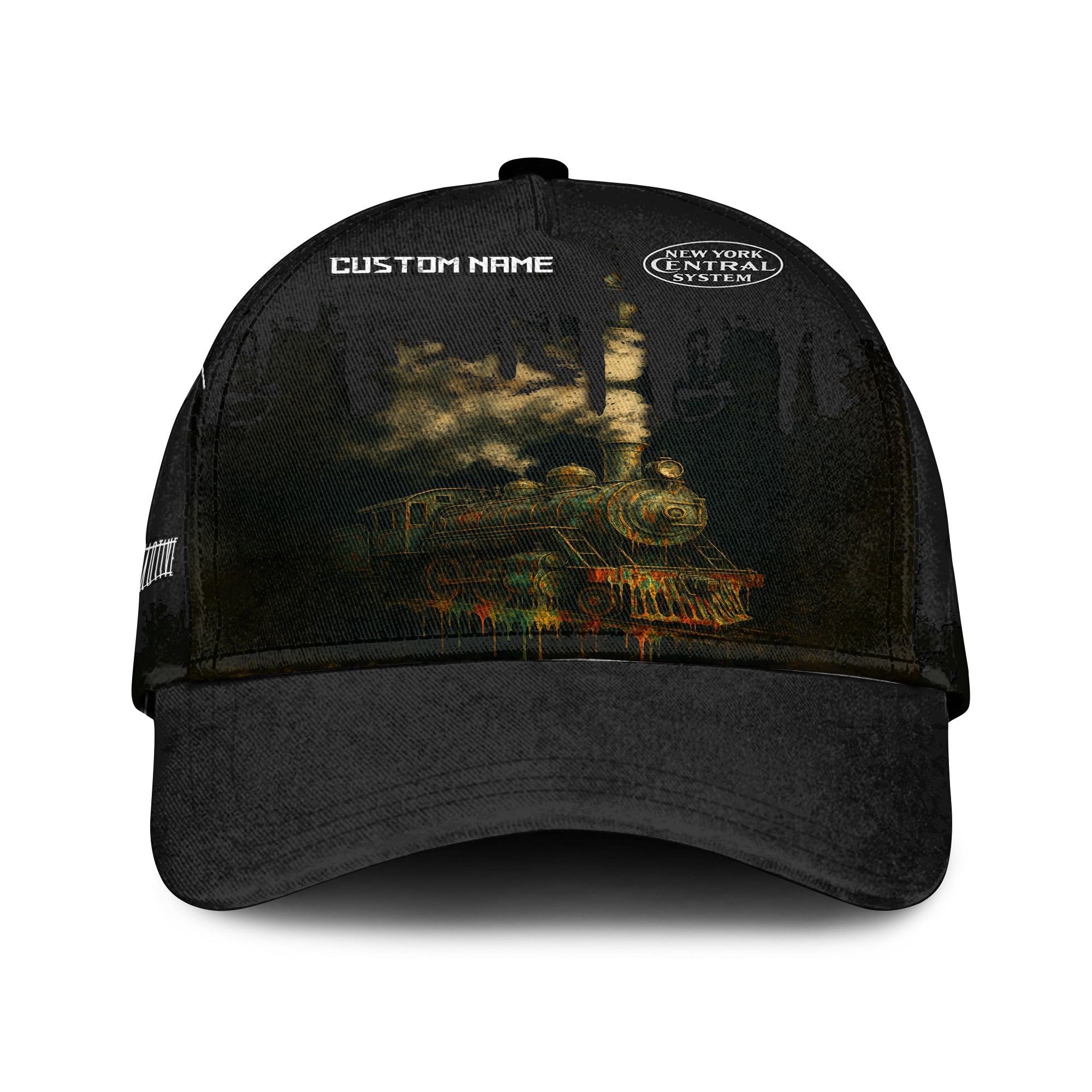 Railspirit Personalized New York Central Railroad Classic Cap Vintage Train Art Style Cap For Locomotive Fans