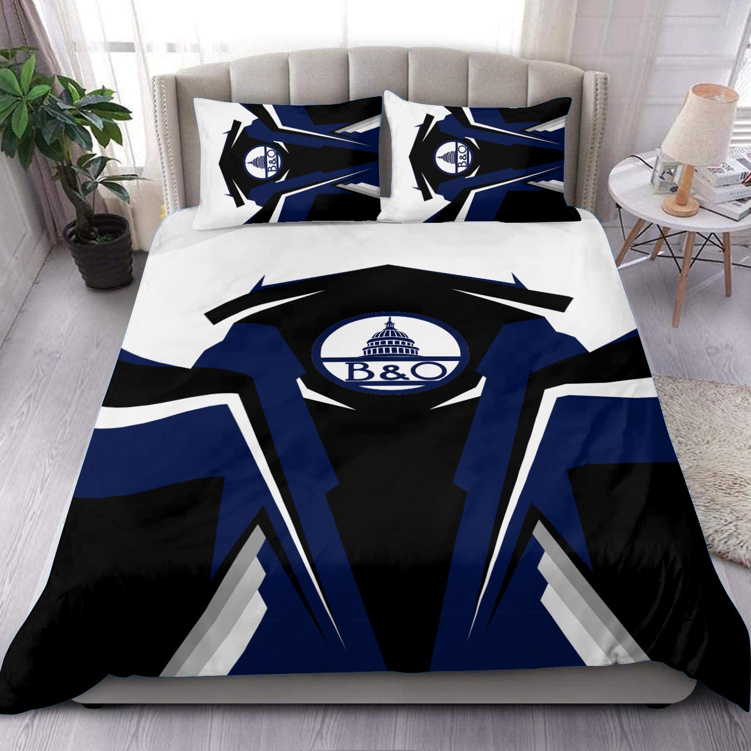 Railspirit Baltimore and Ohio Railroad Bedding Set Strong Line Style B&O Bedding Set All Over Print