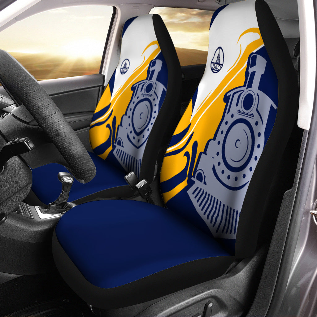 Railspirit Baltimore and Ohio Railroad Car Seat Cover Flame-Inspired Style B&O Seat Cover Gift Idea For Train Lovers