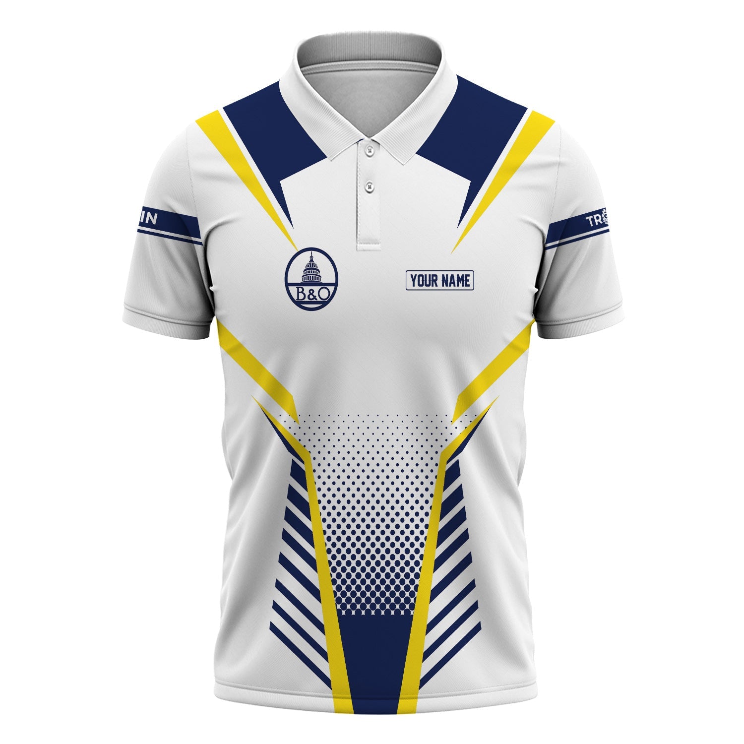 Railspirit Personalized Baltimore and Ohio Railroad Polo Shirt Unisex B&O Train Shirt All Over Print