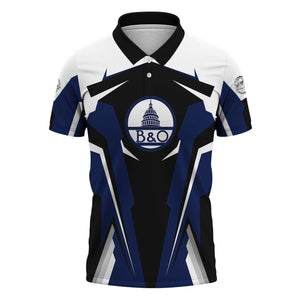 Railspirit Personalized Baltimore and Ohio Railroad Polo Shirt B&OStrong Line Style Train Unisex Shirt All Over Print