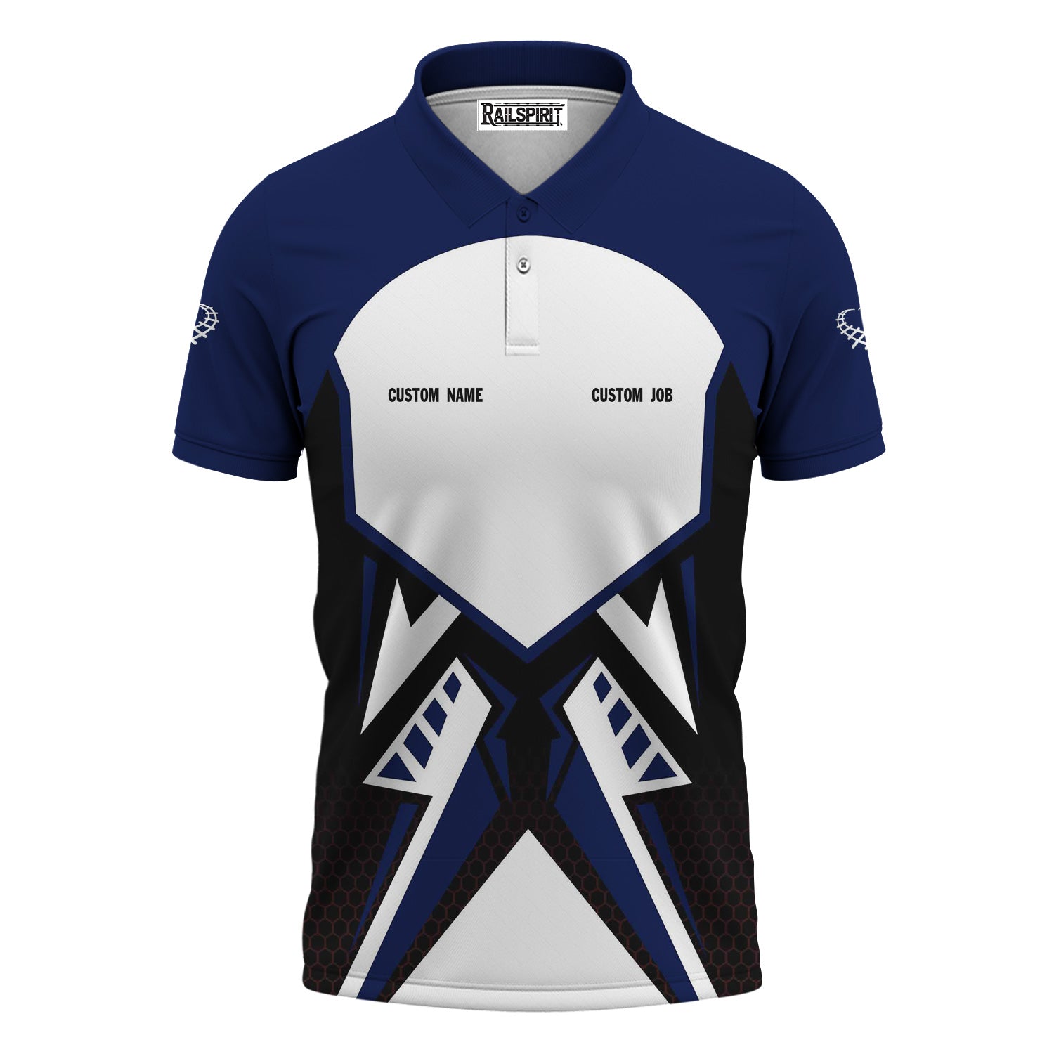 Railspirit Personalized Baltimore and Ohio Railroad Polo Shirt Vibriant Style with Custom Position B&O Train Shirt