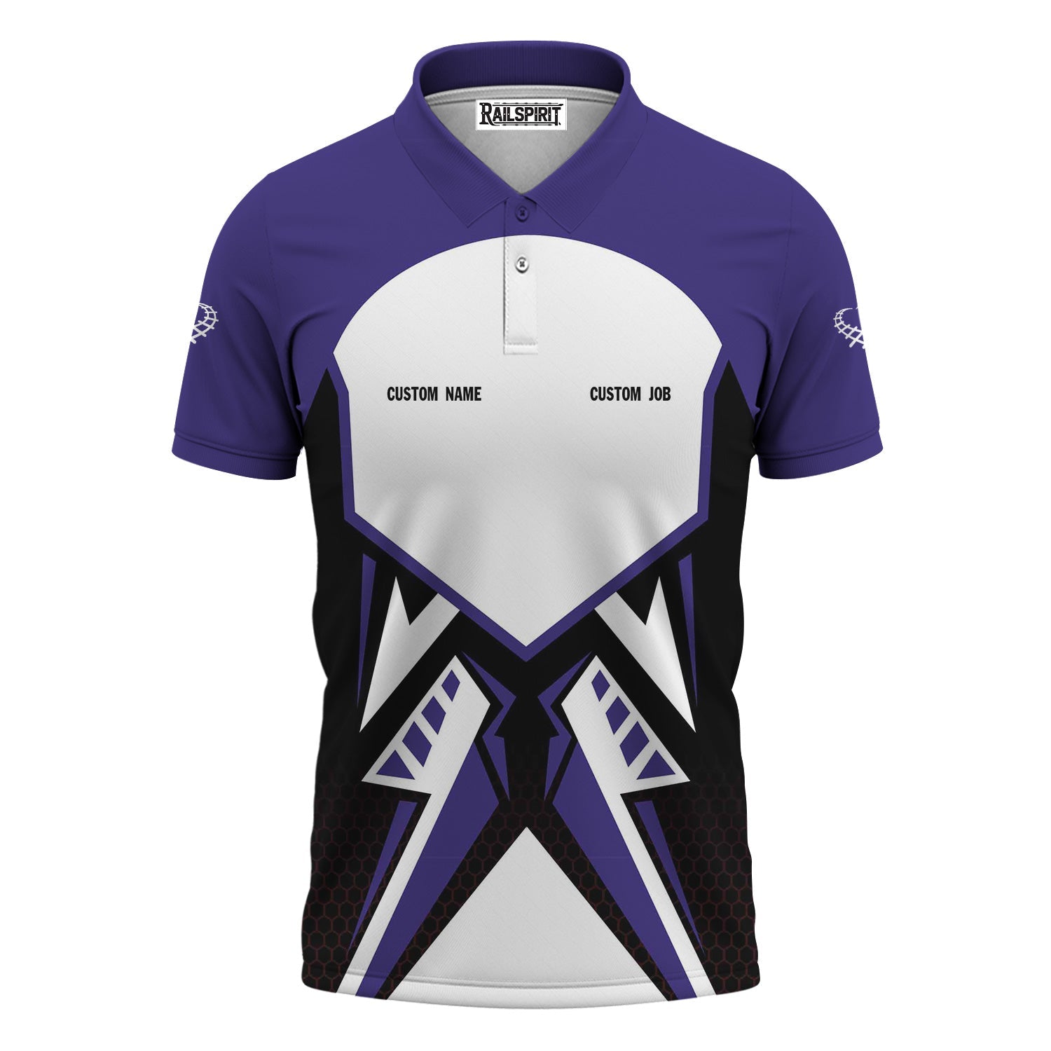 Railspirit Personalized Southern Pacific Railroad Polo Shirt Vibriant Style with Custom Position Train Shirt