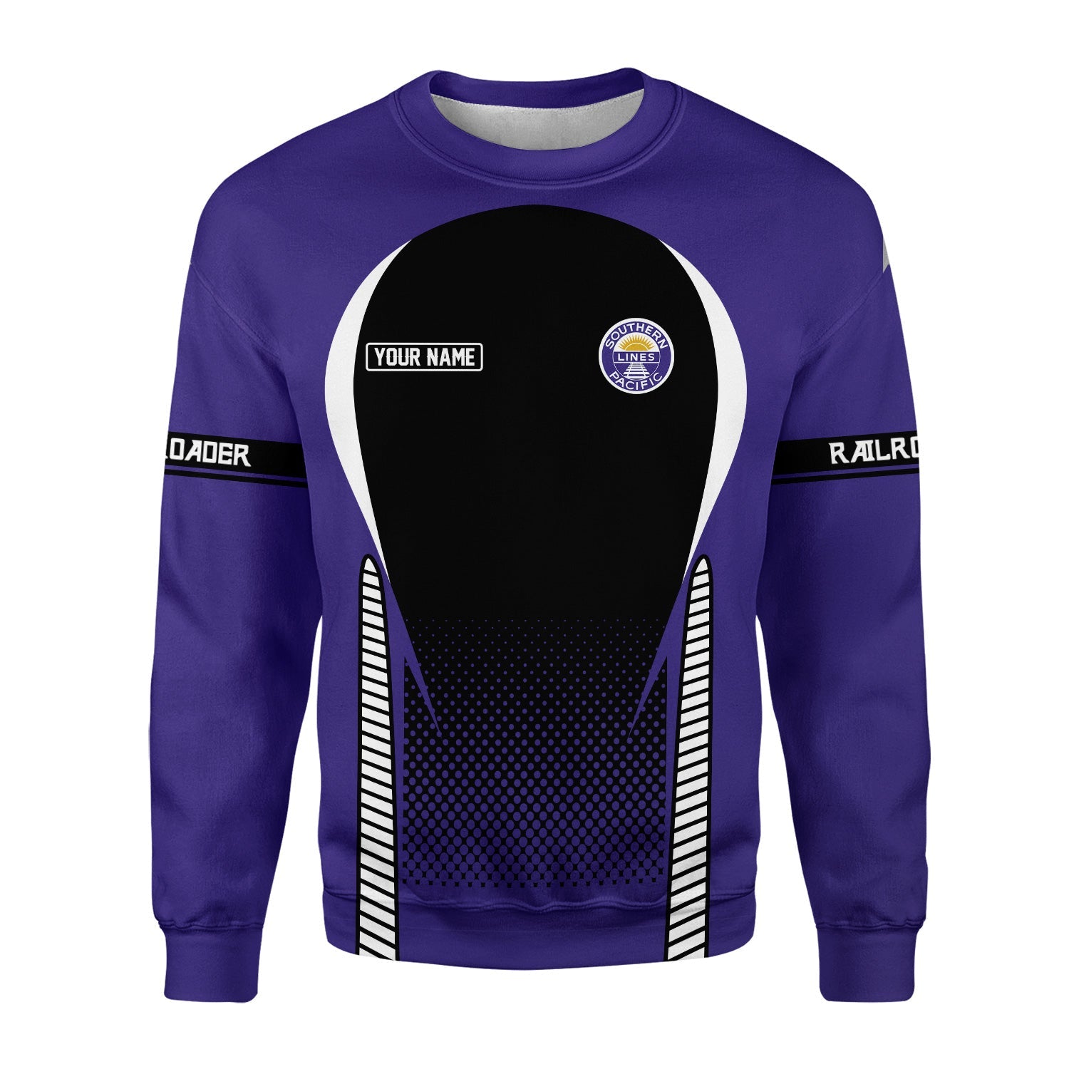 Railspirit Personalized Southern Pacific Railroad Sweatshirt Stress Is Caused By Not Having Enough Trains Shirt All Over Print Shirt