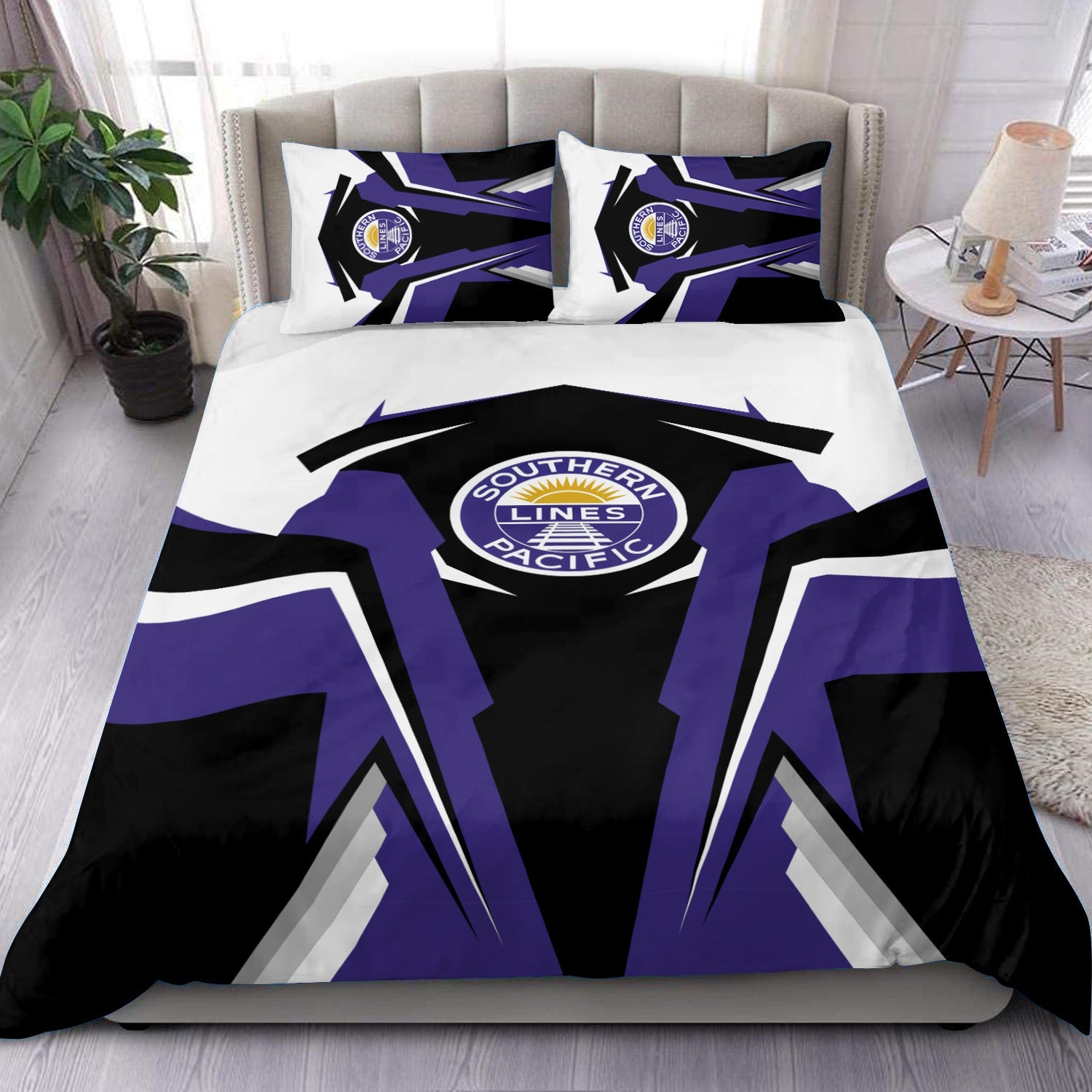 Railspirit Southern Pacific Railroad Bedding Set Strong Line Style Bedding Set All Over Print