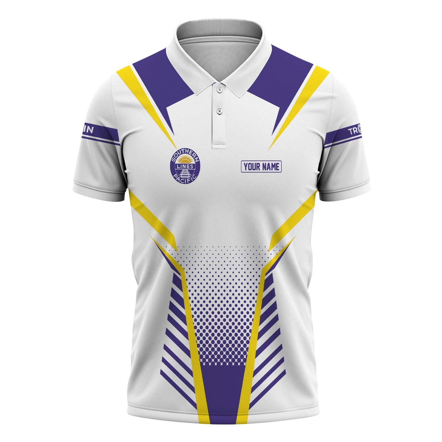 Railspirit Personalized Southern Pacific Railroad Polo Shirt Unisex Train Shirt All Over Print