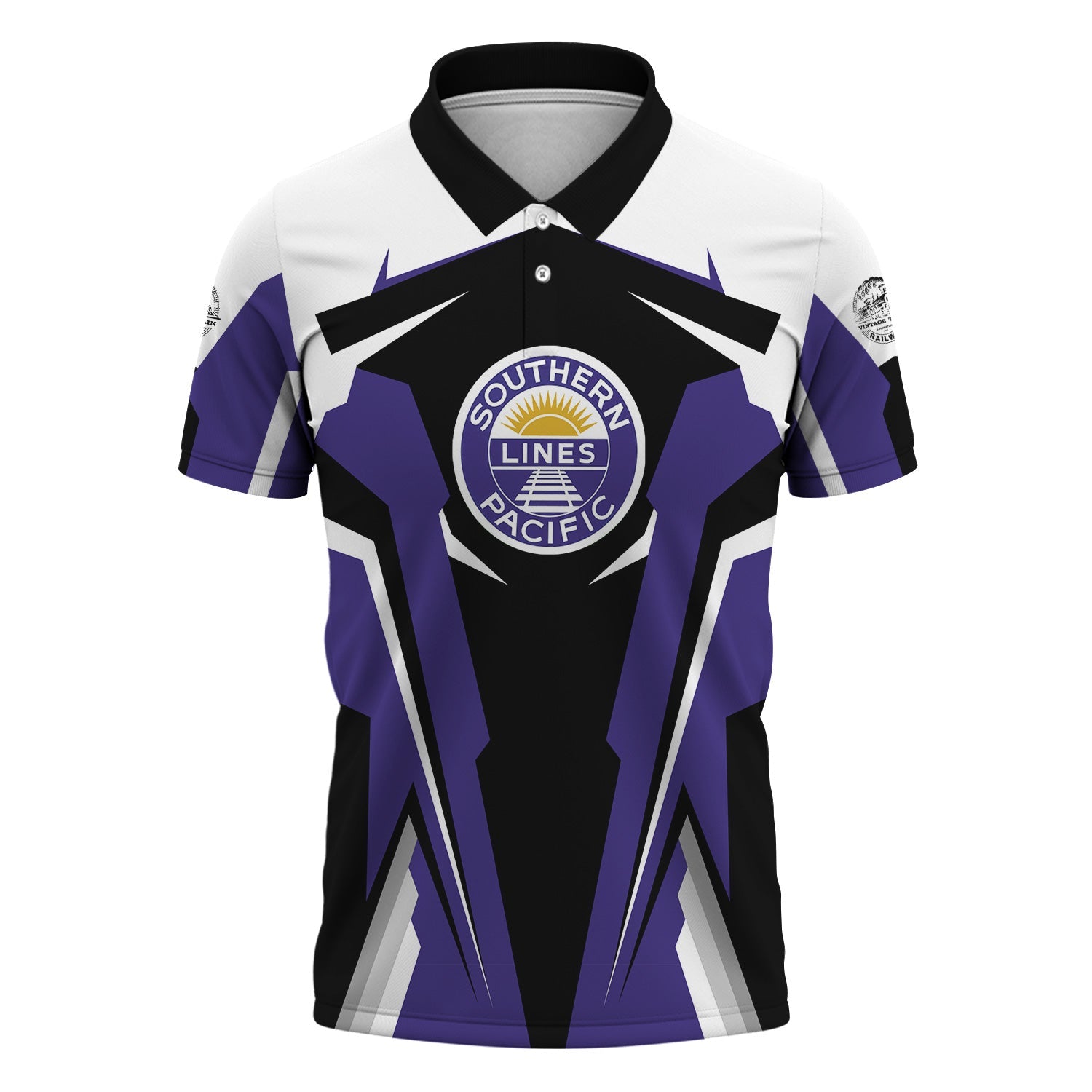 Railspirit Personalized Southern Pacific Railroad Polo Shirt Strong Line Style Train Unisex Shirt All Over Print