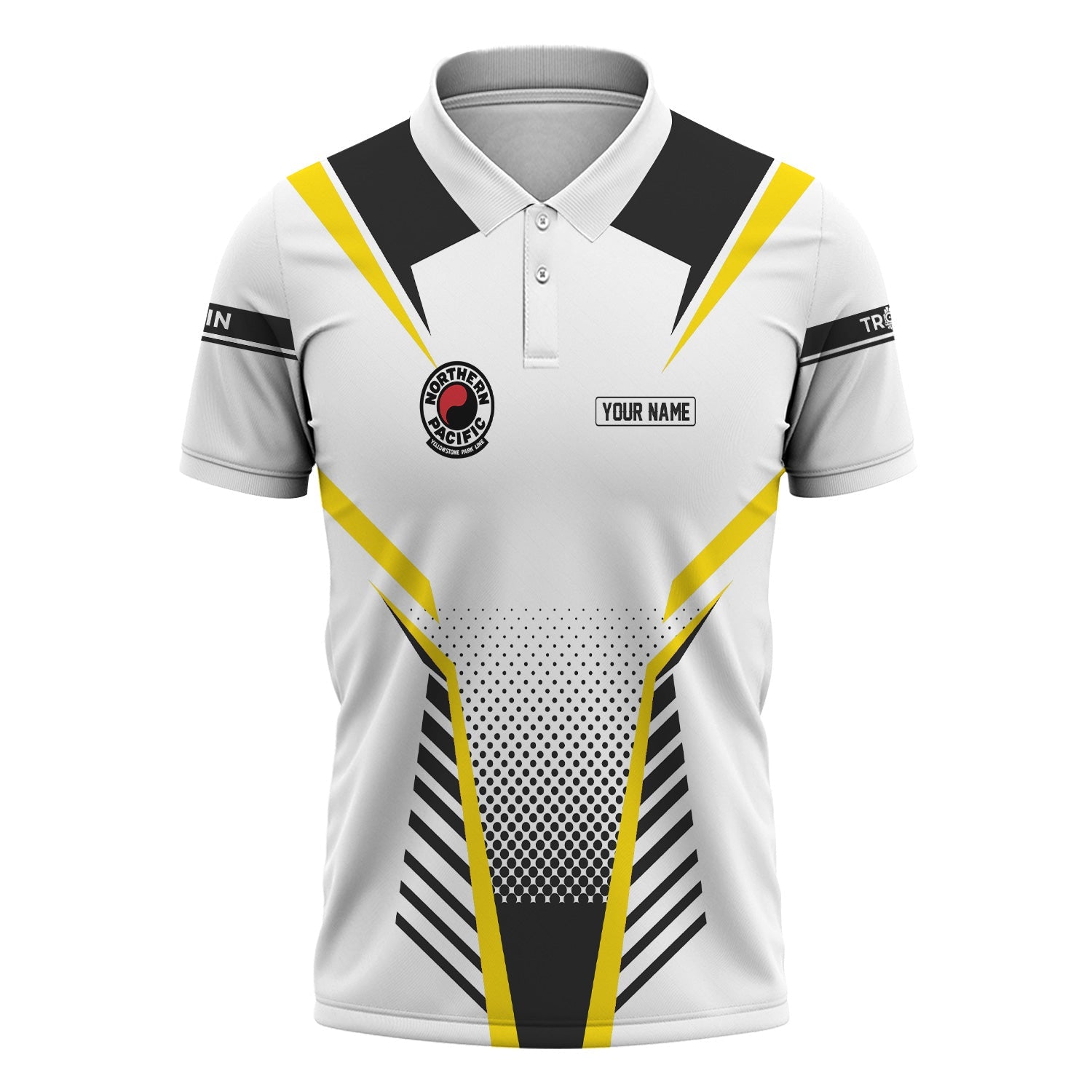 Railspirit Personalized Northern Pacific Railway Polo Shirt Unisex Train Shirt All Over Print