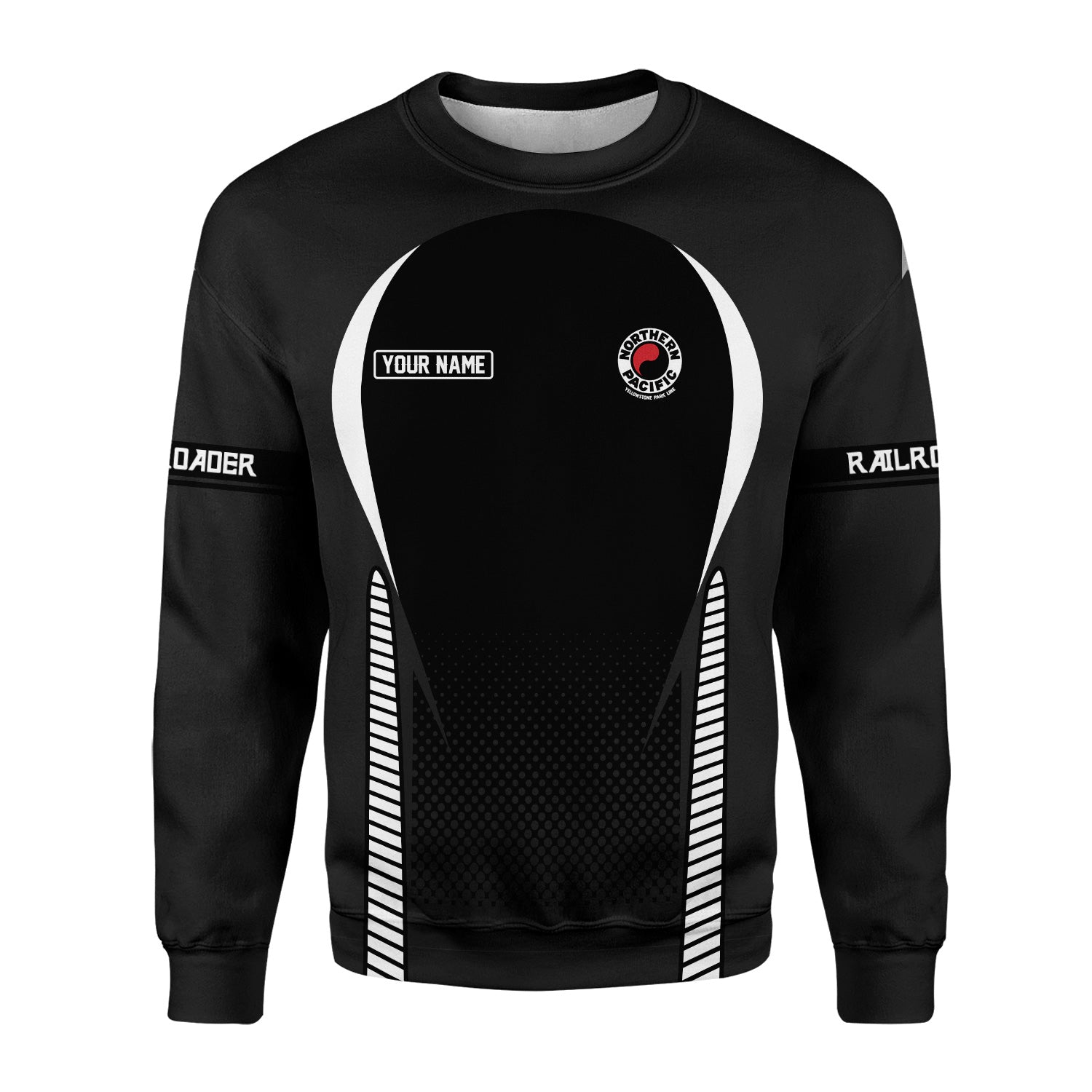 Railspirit Personalized Northern Pacific Railway Sweatshirt Stress Is Caused By Not Having Enough Trains Shirt All Over Print Shirt