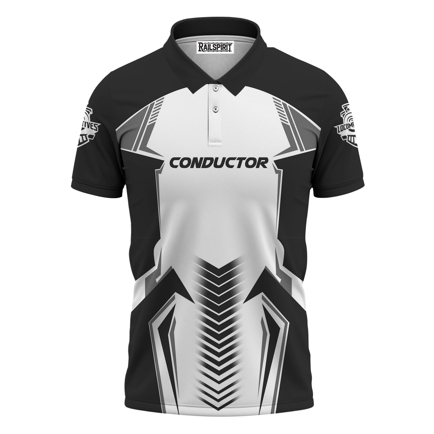 Railspirit Personalized Northern Pacific Railway Polo Shirt Standout Style with Custom Position Train Shirt