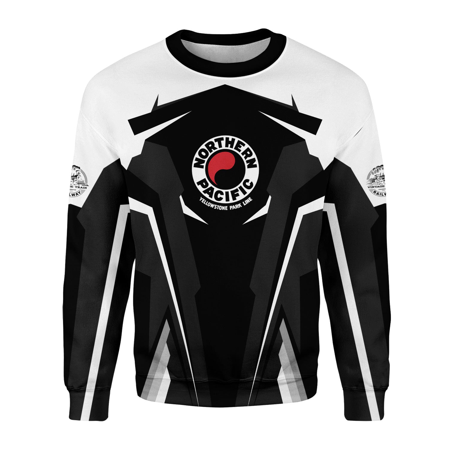 Railspirit Personalized Northern Pacific Railway Sweatshirt Strong Line Style Train Unisex Shirt All Over Print