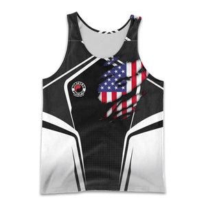 Railspirit Personalized Northern Pacific Railway Men Tank Top American Eagle Vintage Train Shirt