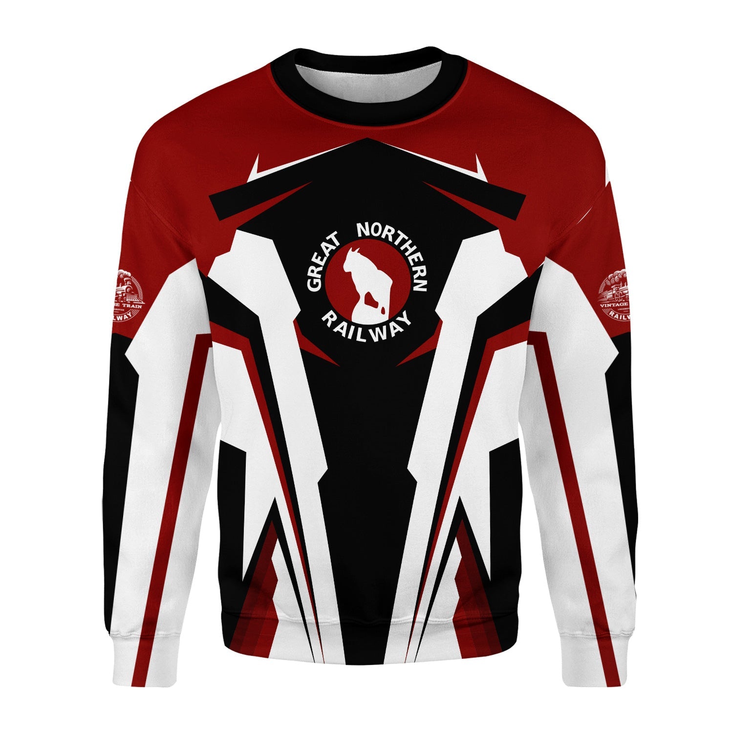 Railspirit Personalized Great Northern Railway Sweatshirt GNR Strong Line Style Train Unisex Shirt All Over Print