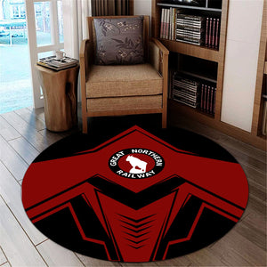 Railspirit Great Northern Railway Round Mat Railway Trainspotter Style GNR Mat Gift Idea For Foamers