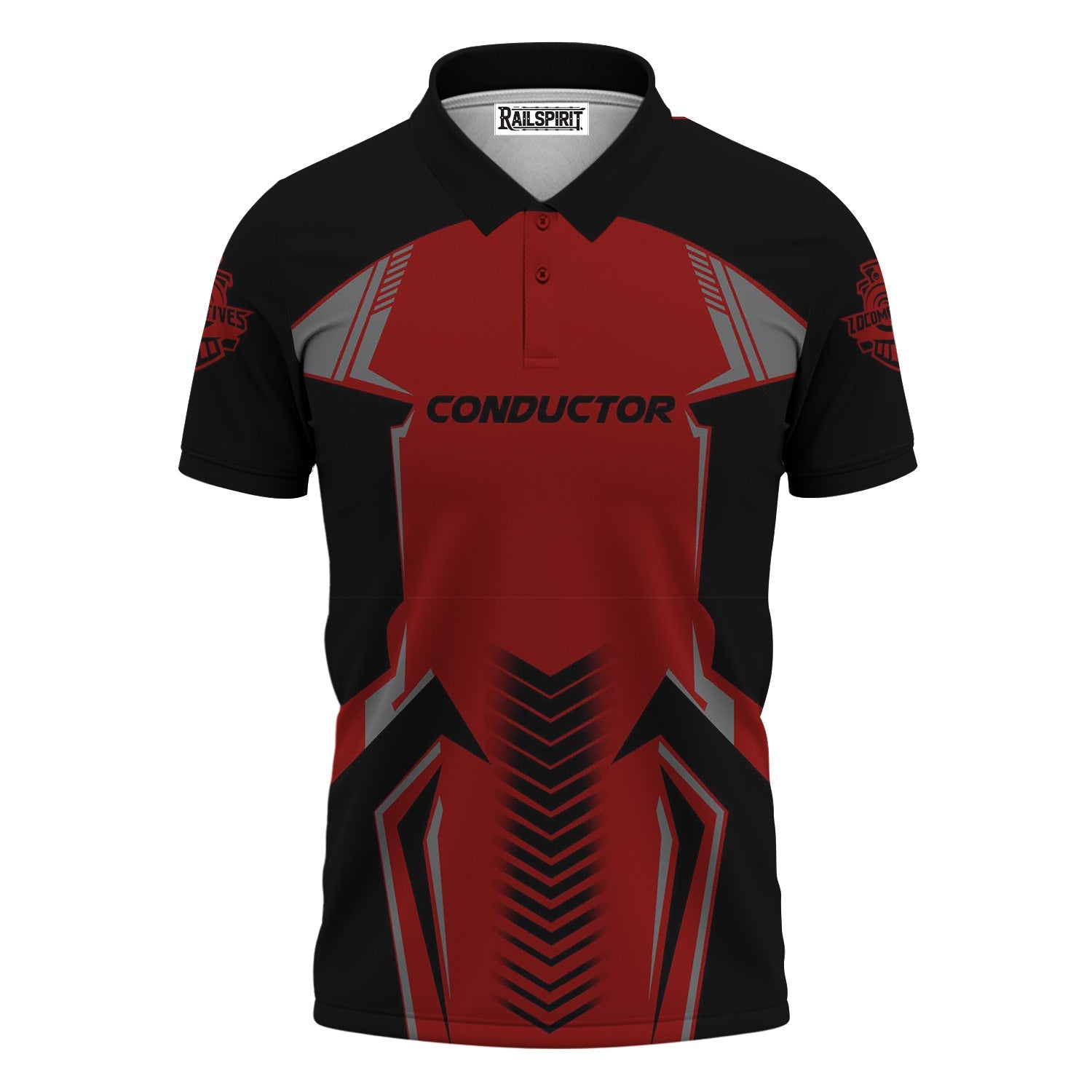 Railspirit Personalized Great Northern Railway Polo Shirt Standout Style with Custom Position GNR Train Shirt