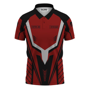 Railspirit Personalized Great Northern Railway Polo Shirt Workwear-Inspired with Custom Position GNR Train Shirt