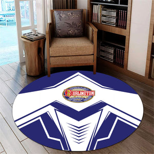 Railspirit Chicago, Burlington and Quincy Railroad Round Mat Railway Trainspotter Style Mat Gift Idea For Foamers