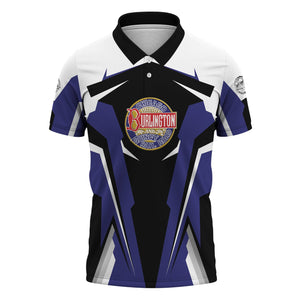 Railspirit Personalized Chicago, Burlington and Quincy Railroad Polo Shirt Strong Line Style Train Unisex Shirt All Over Print