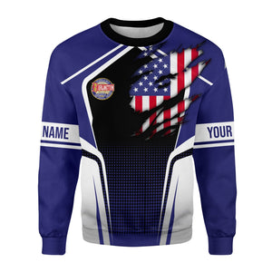 Railspirit Personalized Chicago, Burlington and Quincy Railroad Sweatshirt American Eagle Vintage Train Shirt