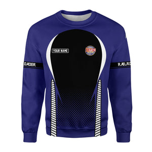 Railspirit Personalized Chicago, Burlington and Quincy Railroad Sweatshirt Stress Is Caused By Not Having Enough Trains Shirt All Over Print Shirt