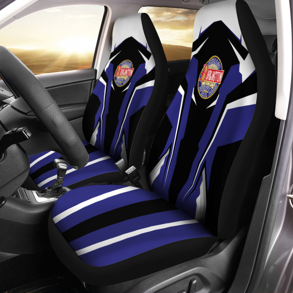 Railspirit Chicago, Burlington and Quincy Railroad Car Seat Cover Strong Line Style Seat Cover