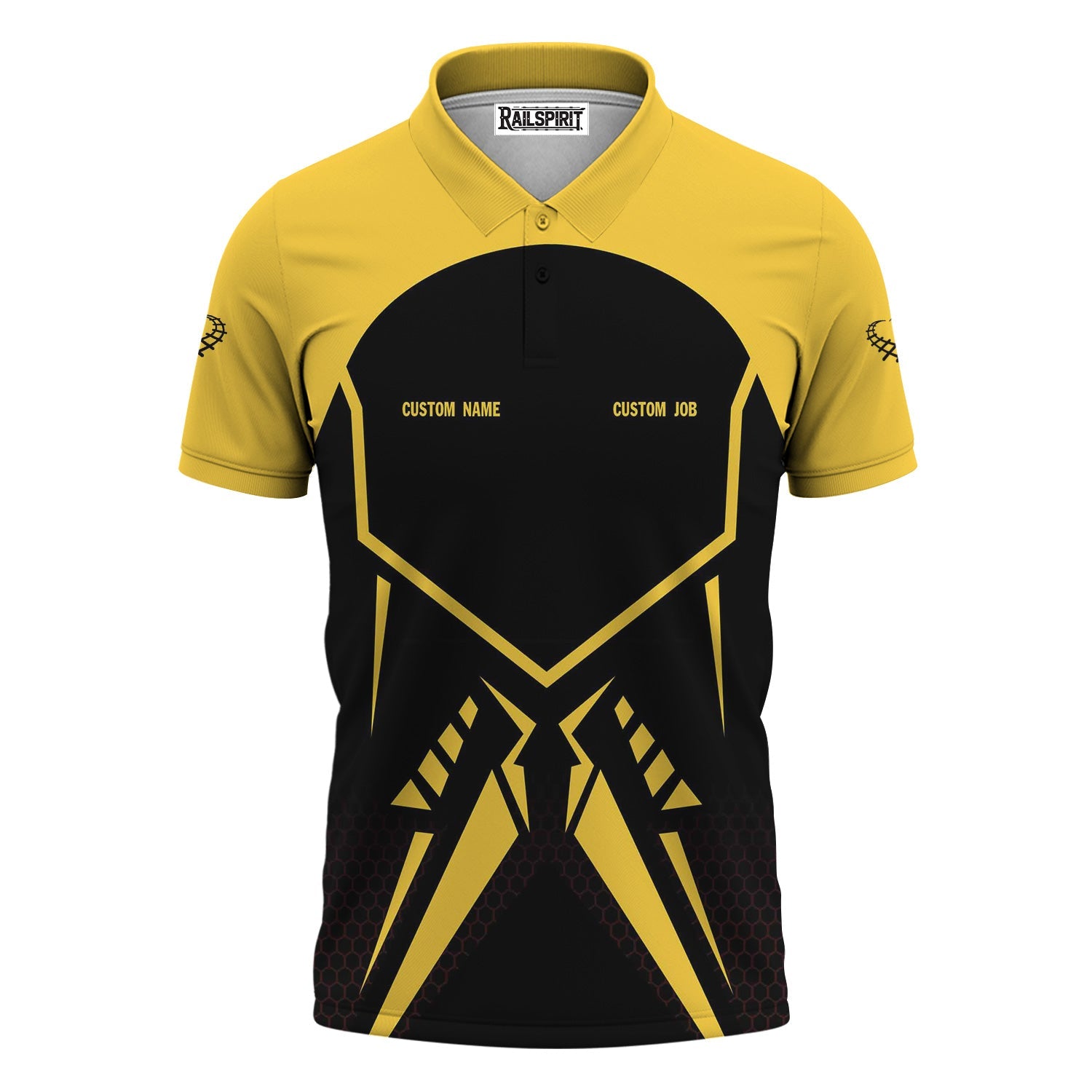 Railspirit Personalized Erie Railroad Polo Shirt Vibriant Style with Custom Position Train Shirt