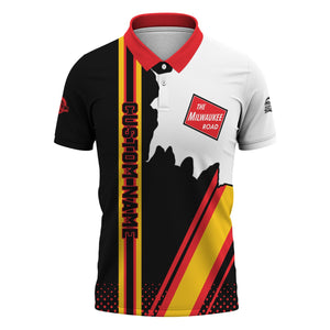Railspirit Personalized Chicago, Milwaukee, St. Paul and Pacific Railroad Polo Shirt Milwaukee Road All Over Printed Unisex Shirt